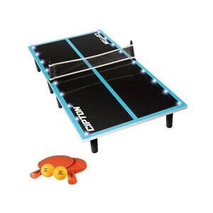 Cipton Sports Mini LED Ping Pong Tabletop Set Net Balls Paddles Table incl. NEW
